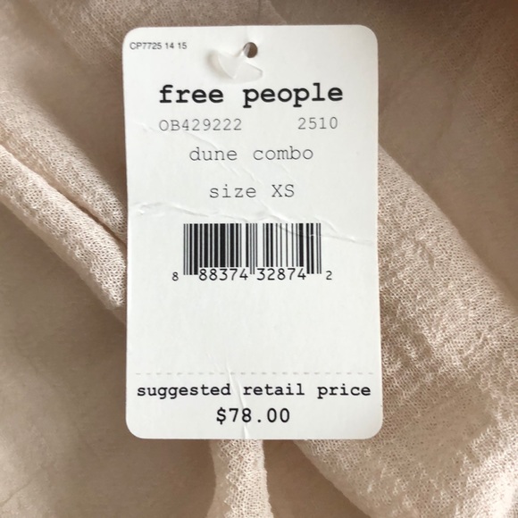 Free People french kiss striped blouse XS - Picture 8 of 8